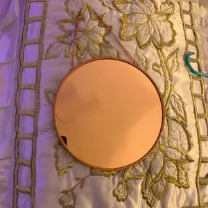 Rose Gold decorative hanging mirror
